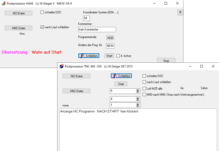 Postprocessor Haas/Tnc